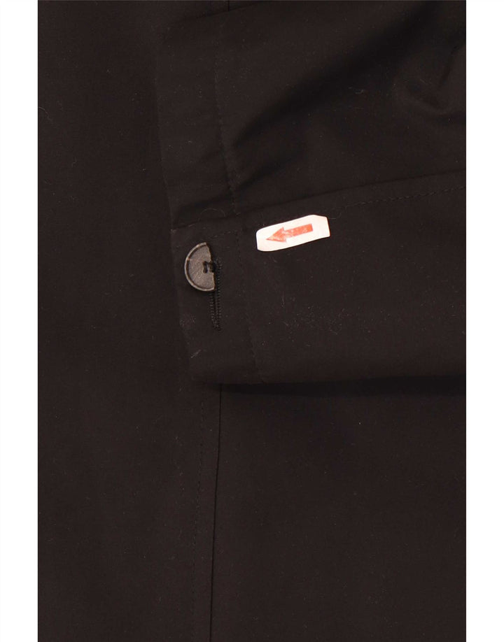 Karl Lagerfeld Mens Overcoat EU 54 2XL Black Polyester