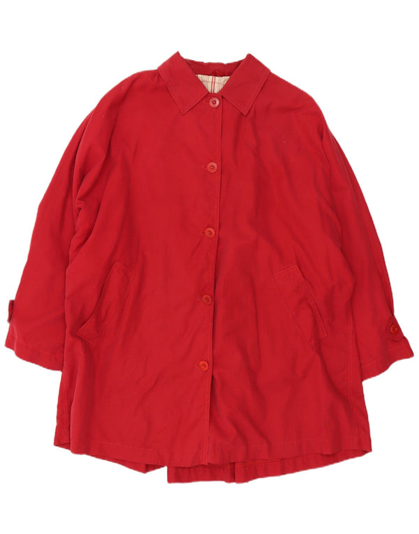 Marella Womens Trench Coat UK 22 3XL Red