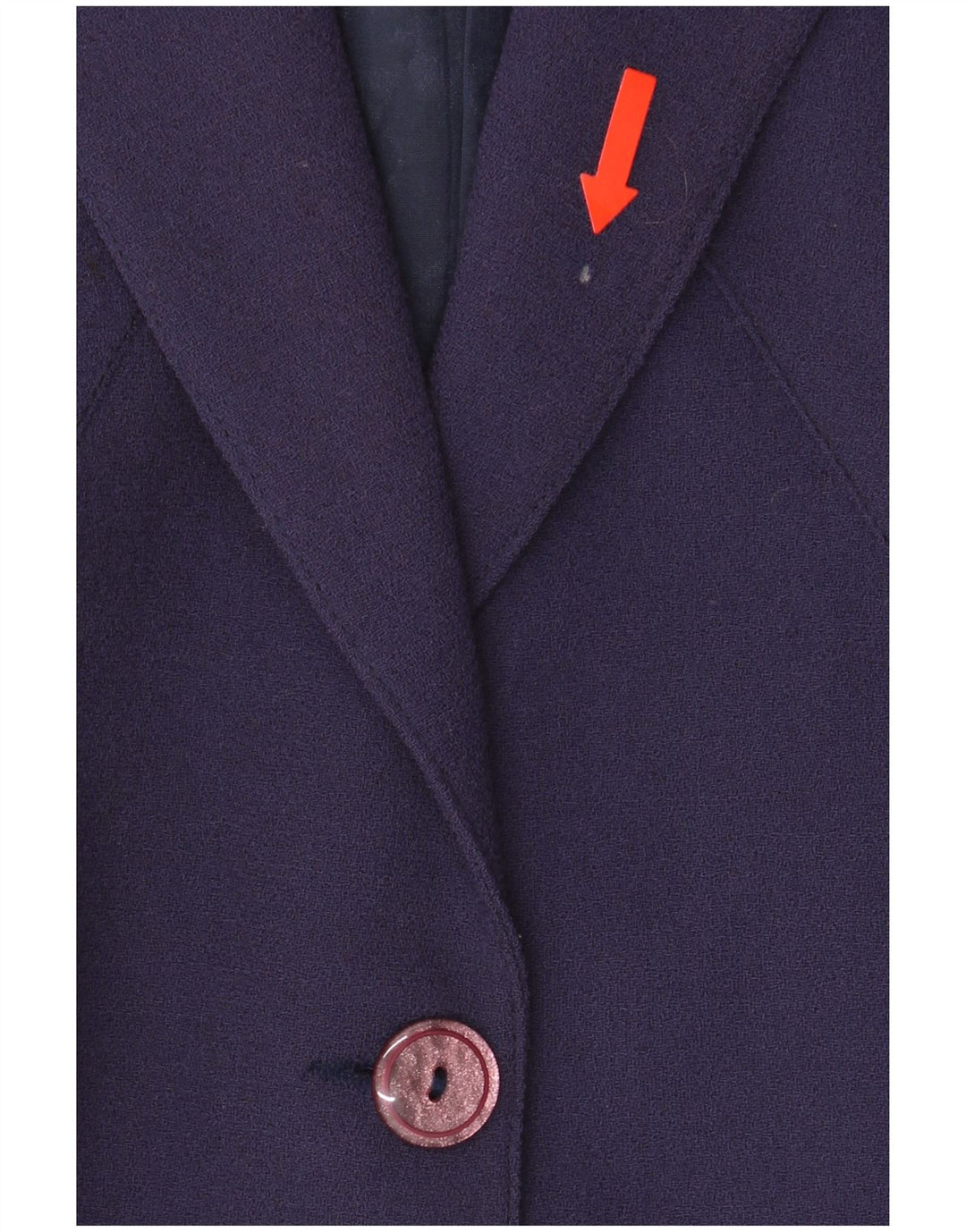 A.Basile Womens 3 Button Blazer Jacket IT 46 Large Purple Wool