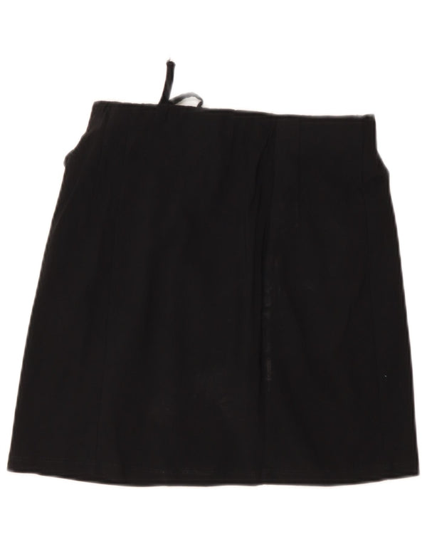Topshop Womens Mini Skirt UK 10 Small W26  Black Viscose