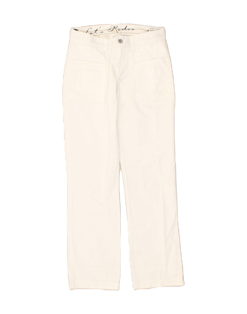 DOLCE & GABBANA Girls Straight Casual Trousers 13-14 Years W26 L27 White | Vintage Dolce & Gabbana | Thrift | Second-Hand Dolce & Gabbana | Used Clothing | Messina Hembry 