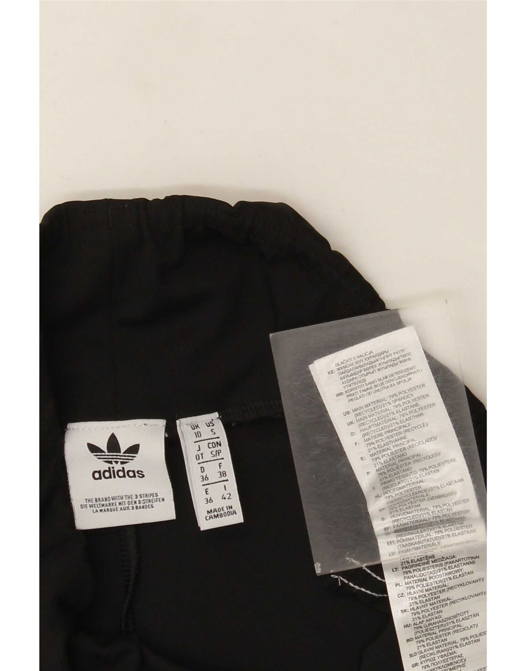 Adidas Womens Sport Shorts UK 10 Small Black Polyester