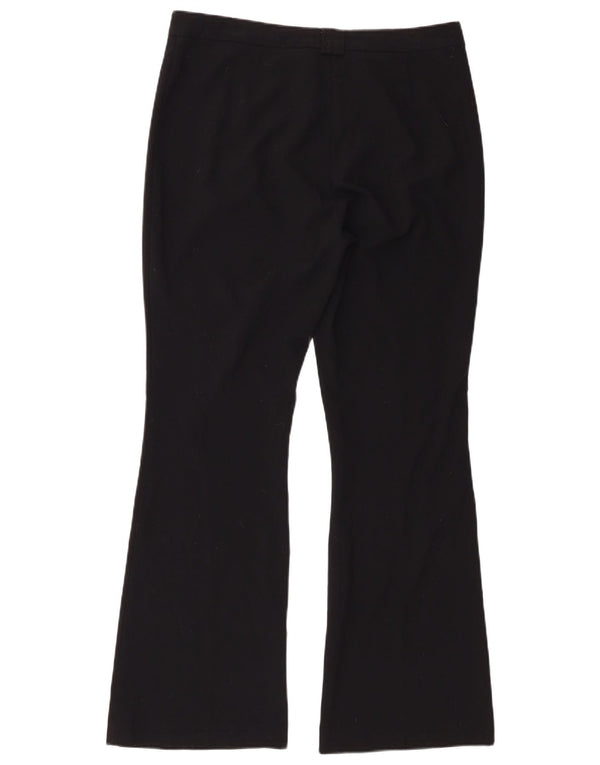Marks & Spencer Womens Bootcut Suit Trousers UK 12 Medium W32 L30 Black