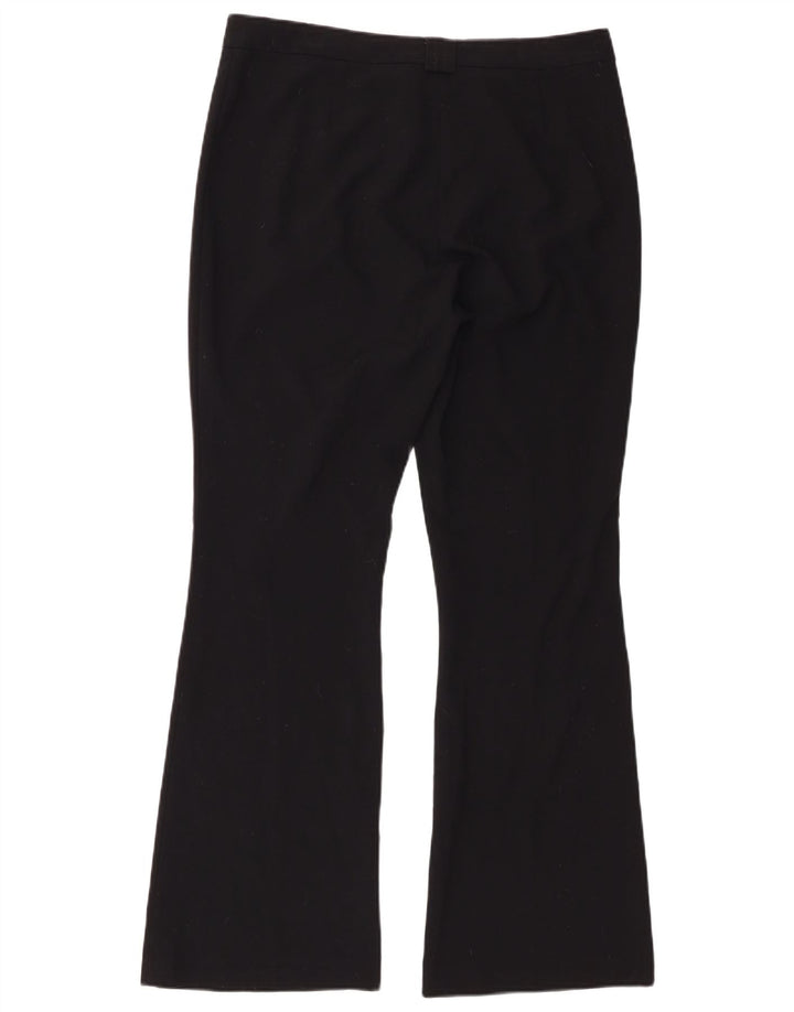 Marks & Spencer Womens Bootcut Suit Trousers UK 12 Medium W32 L30 Black