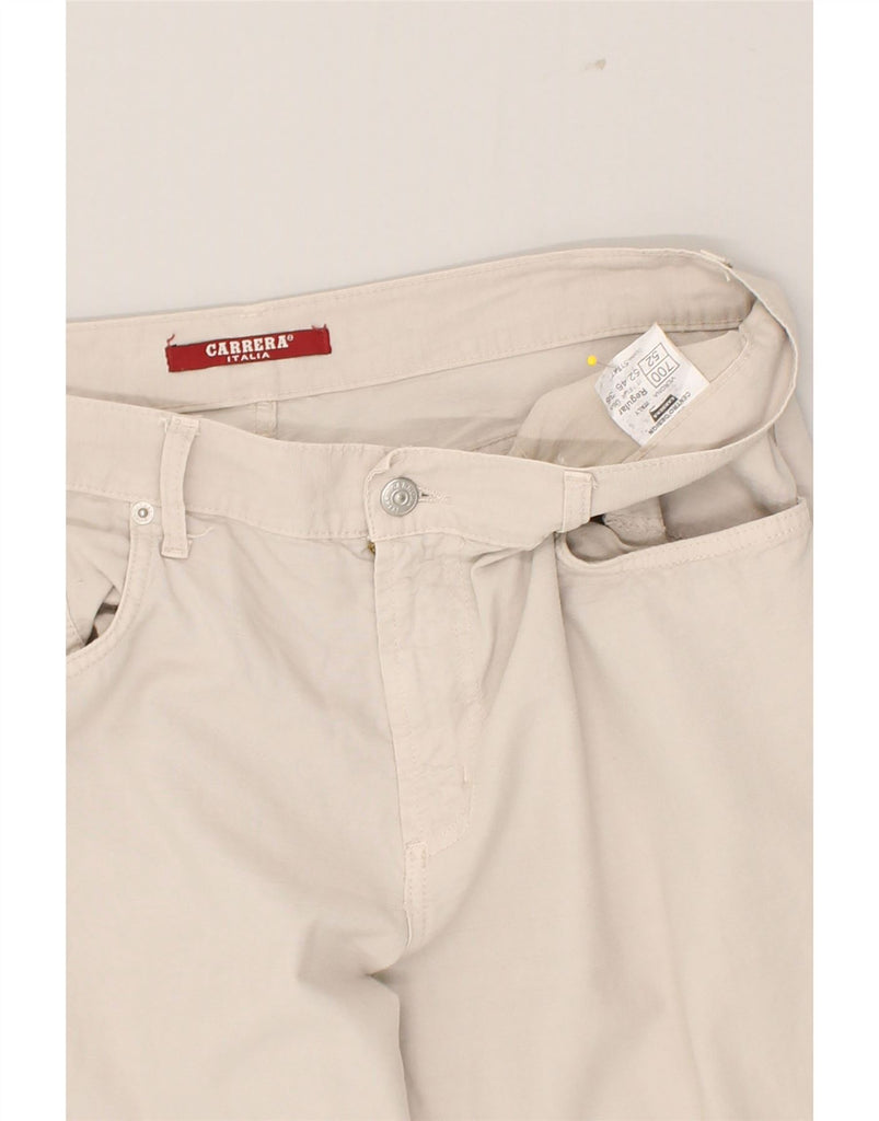 CARRERA Mens Slim Casual Trousers IT 52 XL W38 L29 Beige Cotton | Vintage Carrera | Thrift | Second-Hand Carrera | Used Clothing | Messina Hembry 
