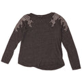 Zara Womens Blouse Top UK 10 Small Grey Cotton