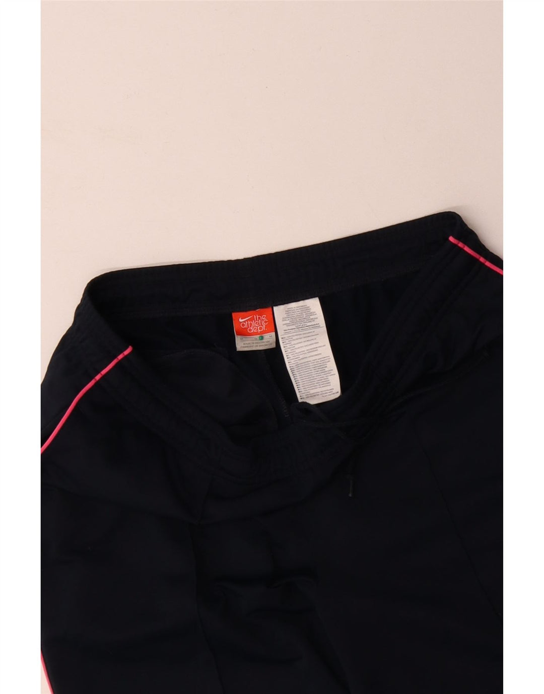NIKE Mens Tracksuit Trousers Medium  Navy Blue Polyester