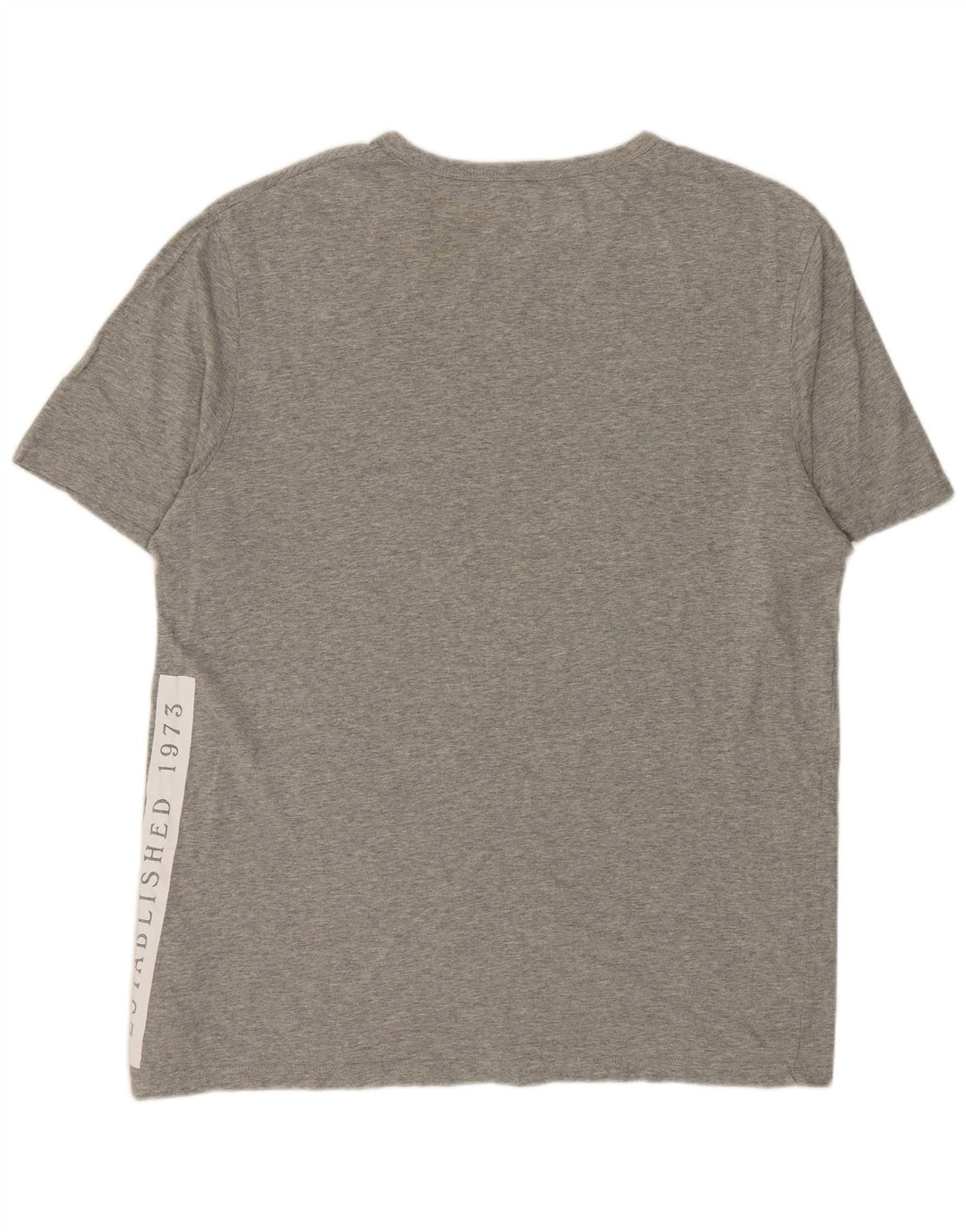 TIMBERLAND Mens Regular Fit Graphic T-Shirt Top Medium Grey Flecked Cotton