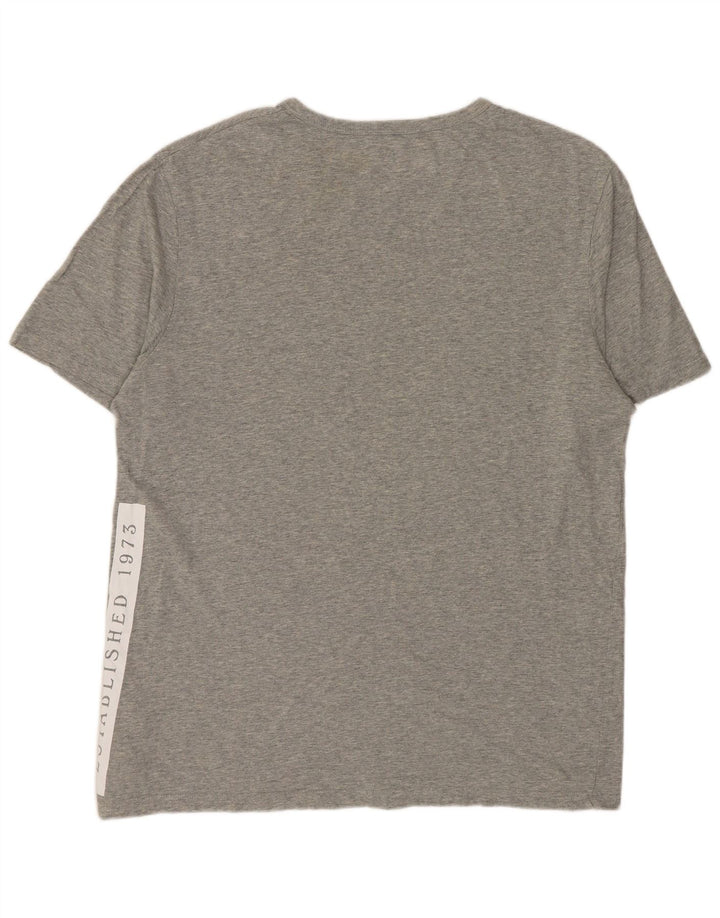 TIMBERLAND Mens Regular Fit Graphic T-Shirt Top Medium Grey Flecked Cotton