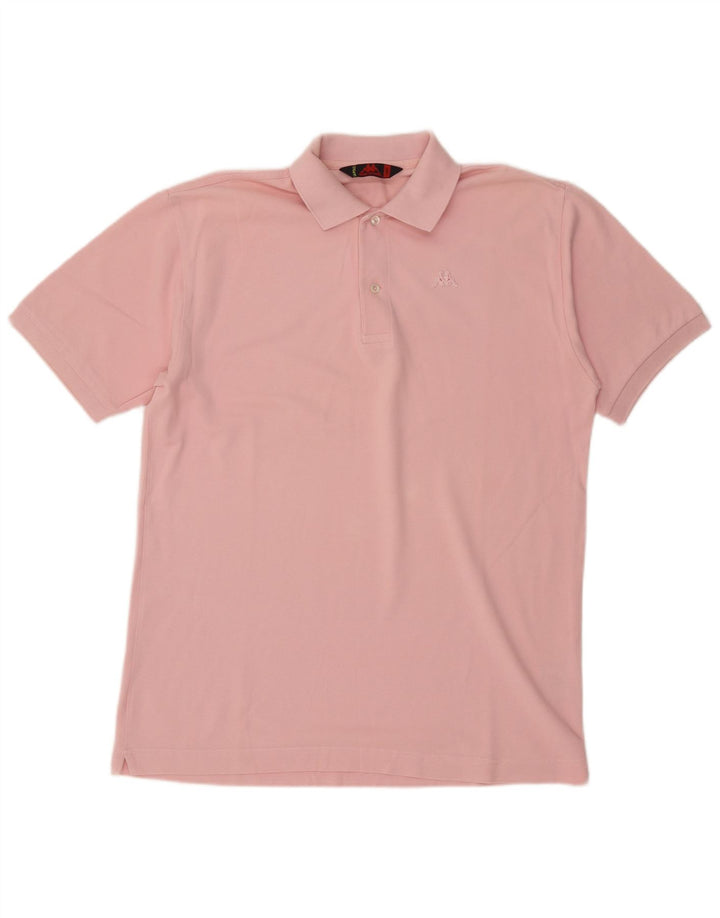 Kappa Mens Polo Shirt Large Pink Cotton
