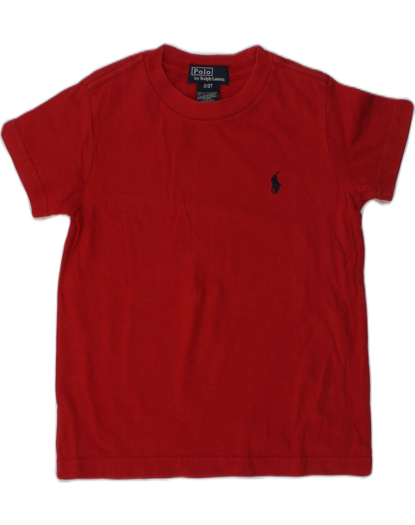 POLO RALPH LAUREN Baby Boys T-Shirt Top 18-24 Months Red Cotton | Vintage Polo Ralph Lauren | Thrift | Second-Hand Polo Ralph Lauren | Used Clothing | Messina Hembry 