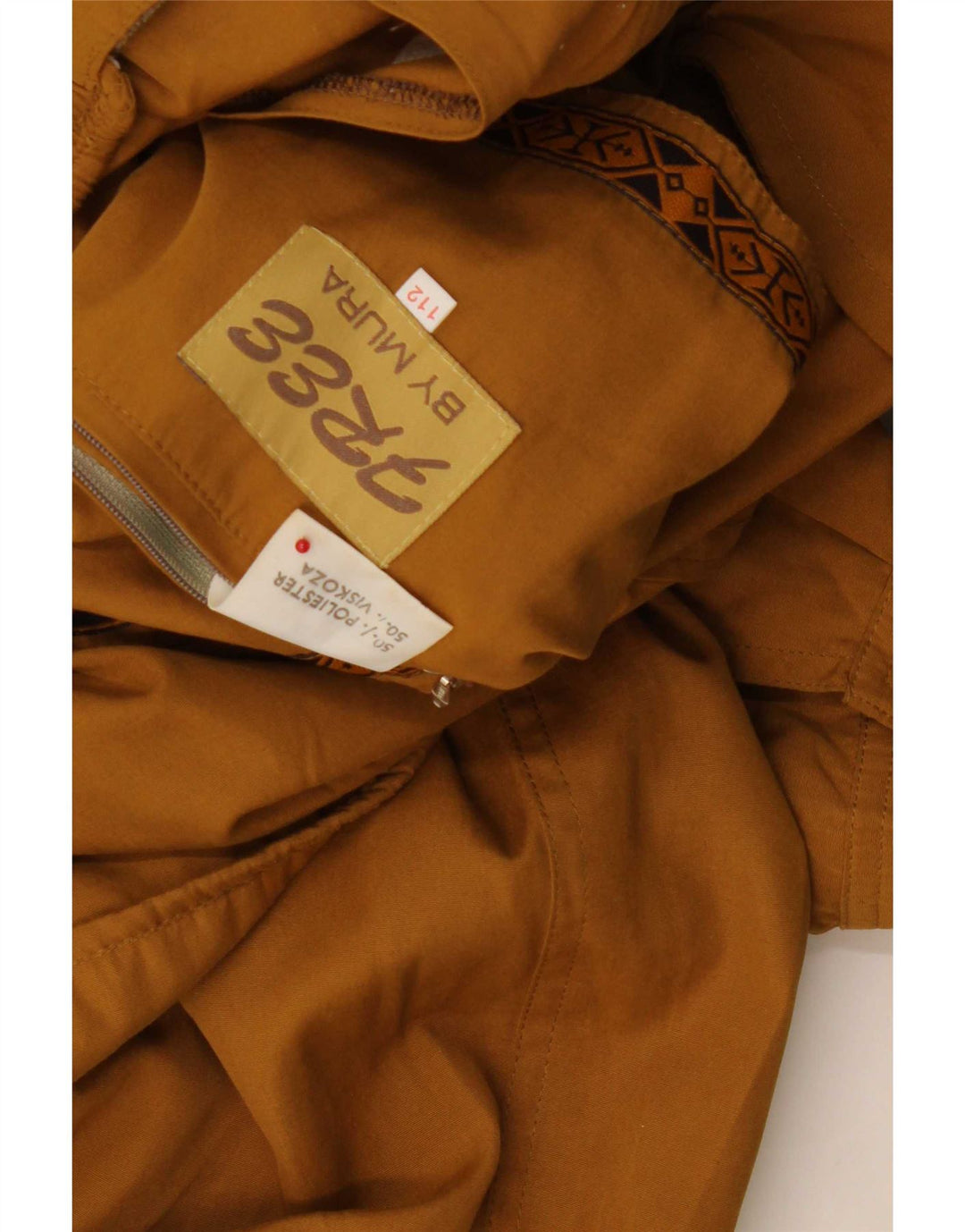 By Mura Mens Bomber Jacket UK 42 XL Beige Polyester