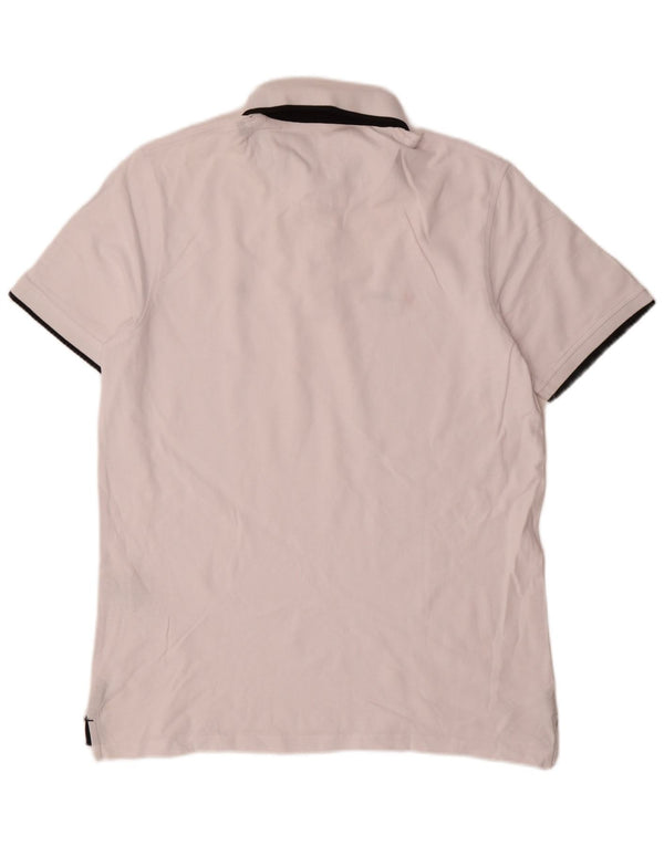 Jack & Jones Mens Polo Shirt XL White Cotton