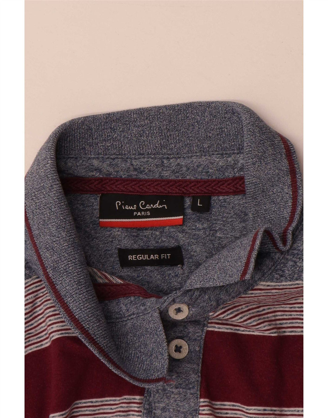 Pierre Cardin Mens Regular Fit Polo Shirt Large Multicoloured Striped