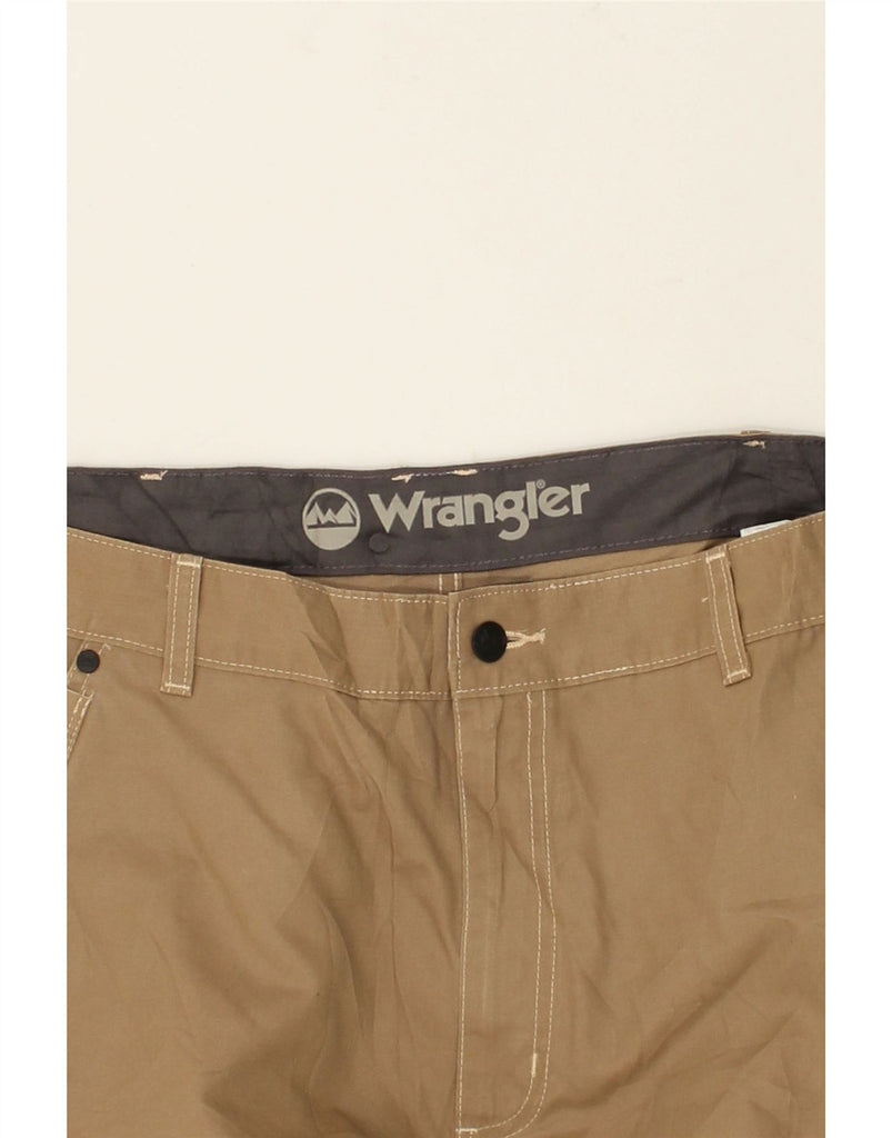 WRANGLER Mens Straight Cargo Trousers W36 L24 Brown Cotton | Vintage Wrangler | Thrift | Second-Hand Wrangler | Used Clothing | Messina Hembry 