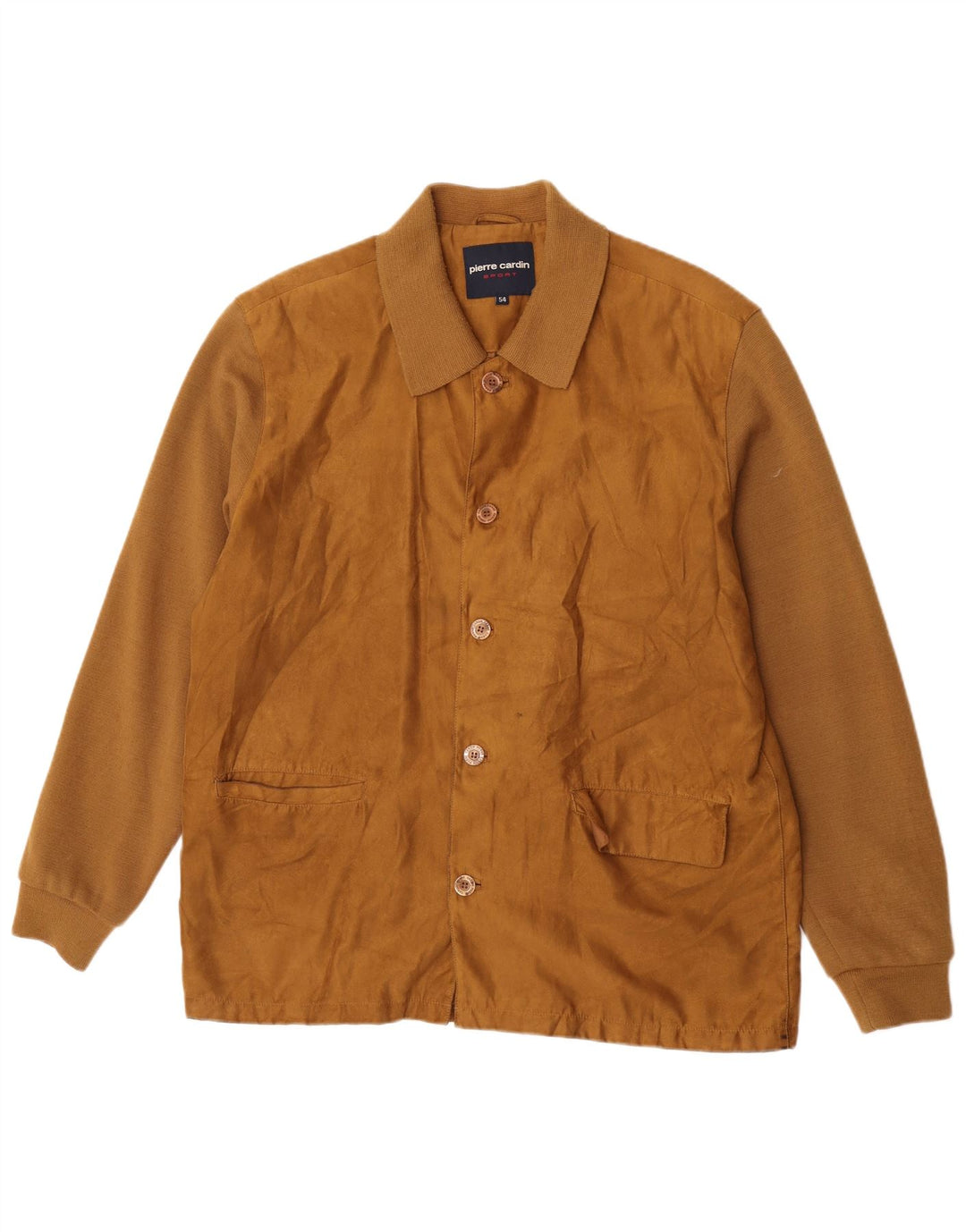 Pierre Cardin Mens Bomber Jacket IT 54 2XL Yellow Polyester