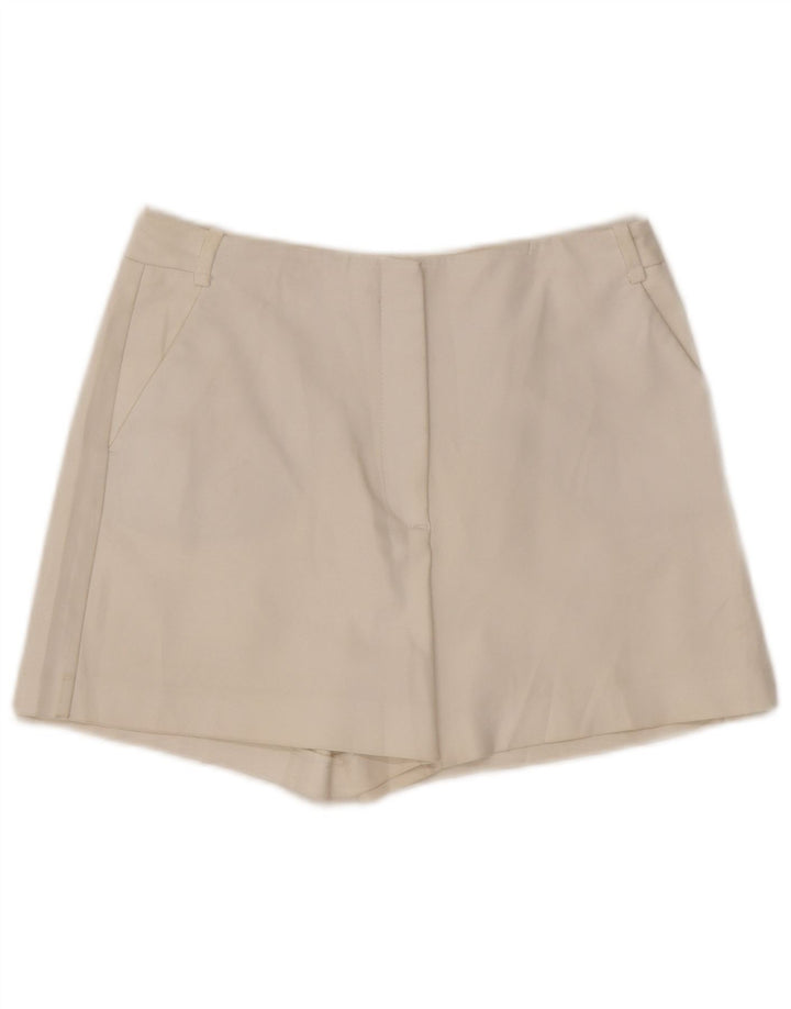 Zara Womens Chino Shorts Medium W28 Off White Cotton