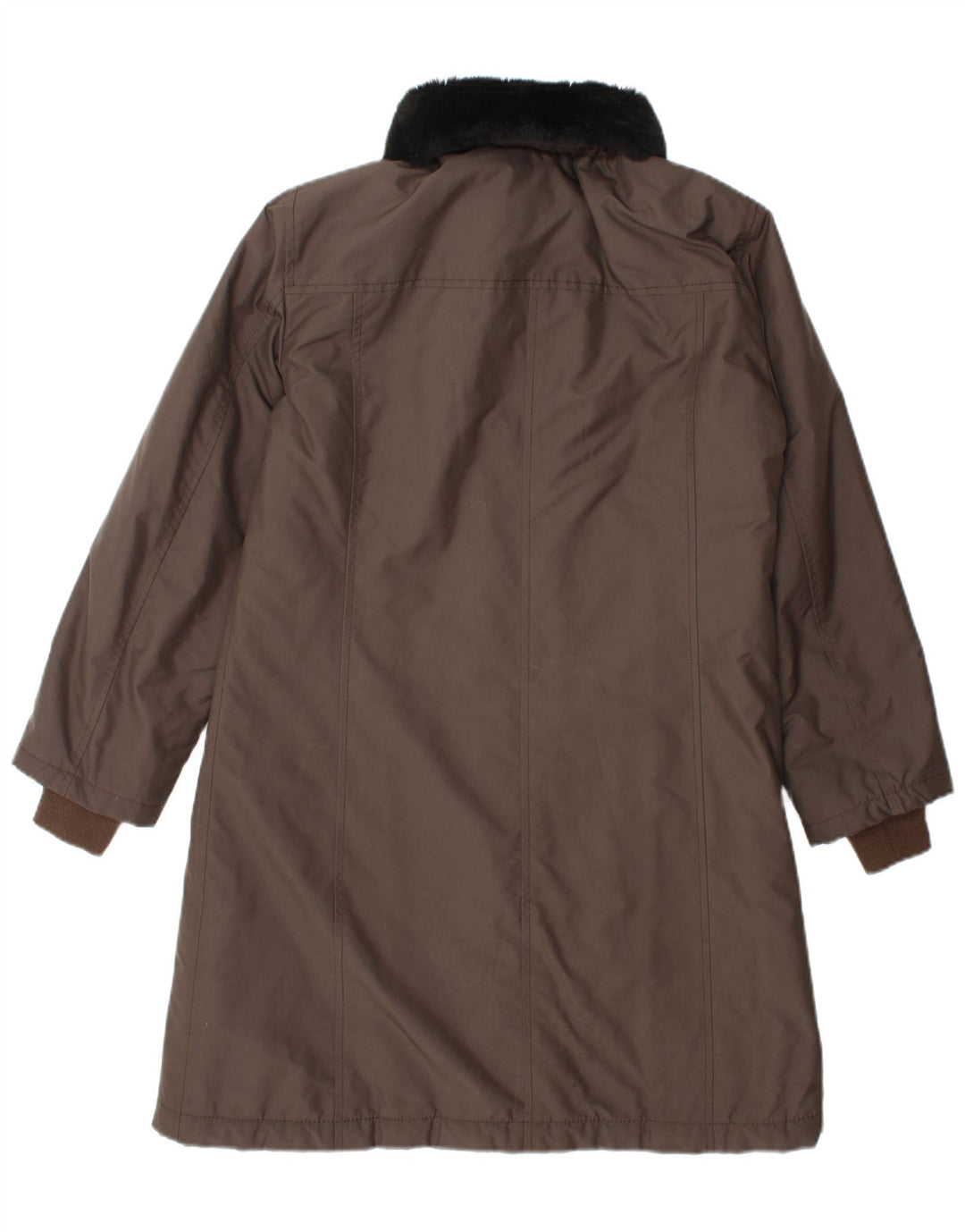 Fay Womens Padded Coat UK 14 Medium Brown Polyester