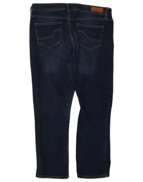 Fat Face Womens Cropped Jeans UK 12 Medium W30 L23 Navy Blue Cotton