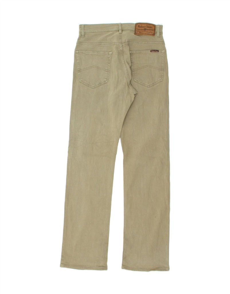 MARLBORO CLASSICS Mens Straight Casual Trousers W31 L34  Beige Cotton | Vintage Marlboro Classics | Thrift | Second-Hand Marlboro Classics | Used Clothing | Messina Hembry 