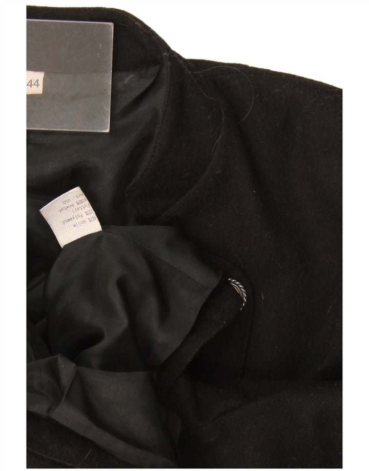 Vintage Womens 1 Button Blazer Jacket IT 44 Medium Black Wool