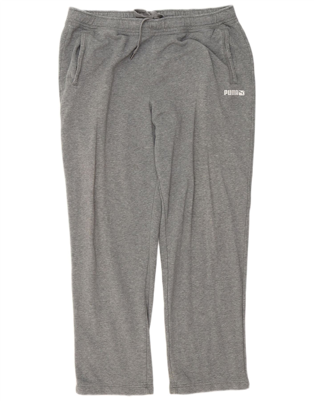 Puma Mens Tracksuit Trousers 2XL  Grey Flecked Cotton