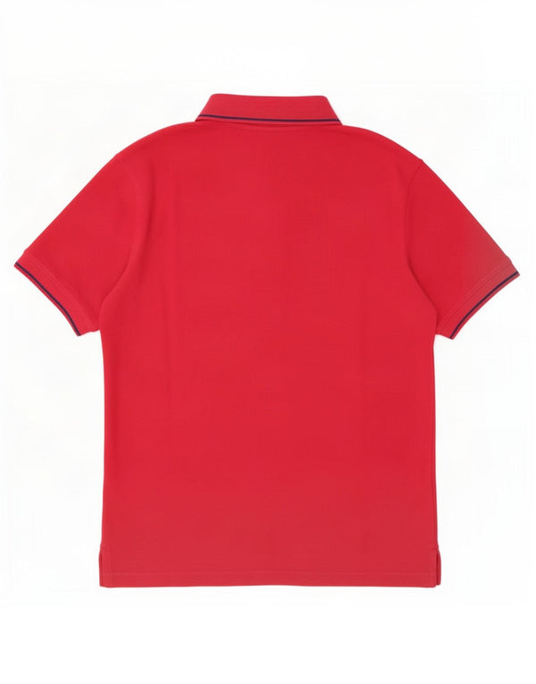Trussardi Jeans Womens Polo Shirt UK 14 Medium Pink Cotton