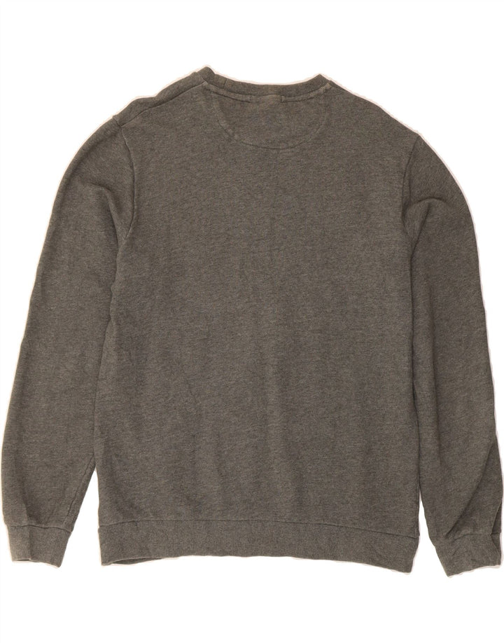 DKNY Womens Graphic Sweatshirt Jumper UK 16 Large Grey Cotton Vintage Dkny and Second-Hand Dkny from Messina Hembry 