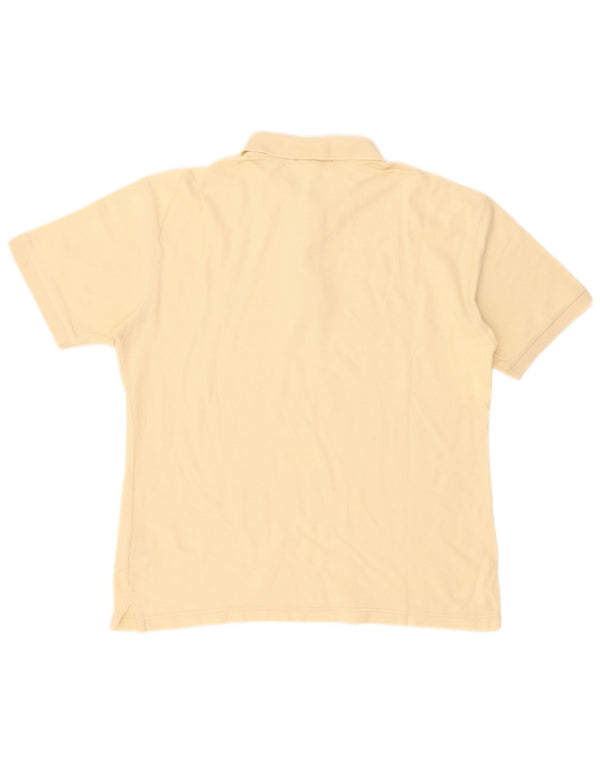 Fila Mens Polo Shirt Medium Yellow Cotton