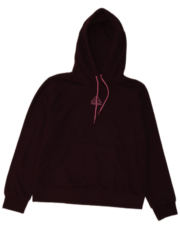 KAPPA Womens Hoodie Jumper UK 18 XL Burgundy Cotton