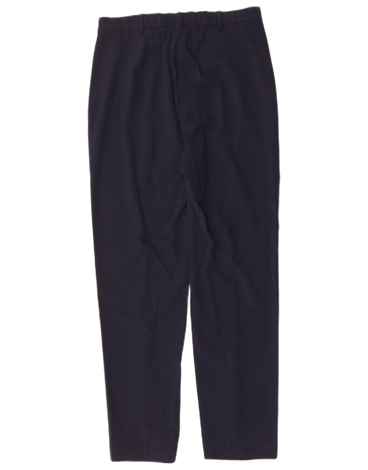 MARKS & SPENCER Womens Suit Trousers UK 12 Medium W32 L30 Navy Blue