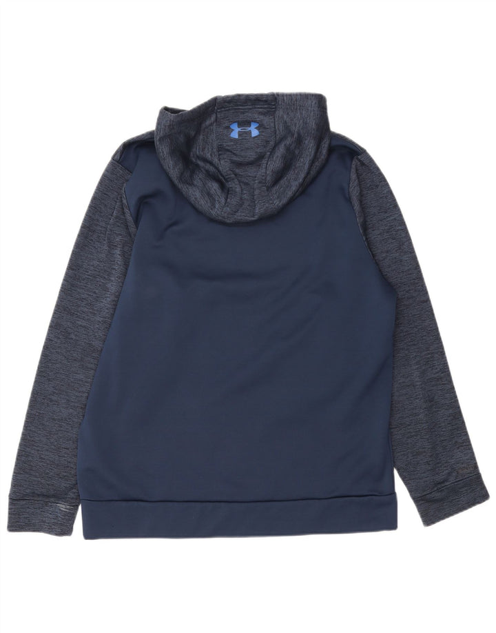 Under Armour Mens Cold Gear Hoodie Jumper Medium Navy Blue Flecked