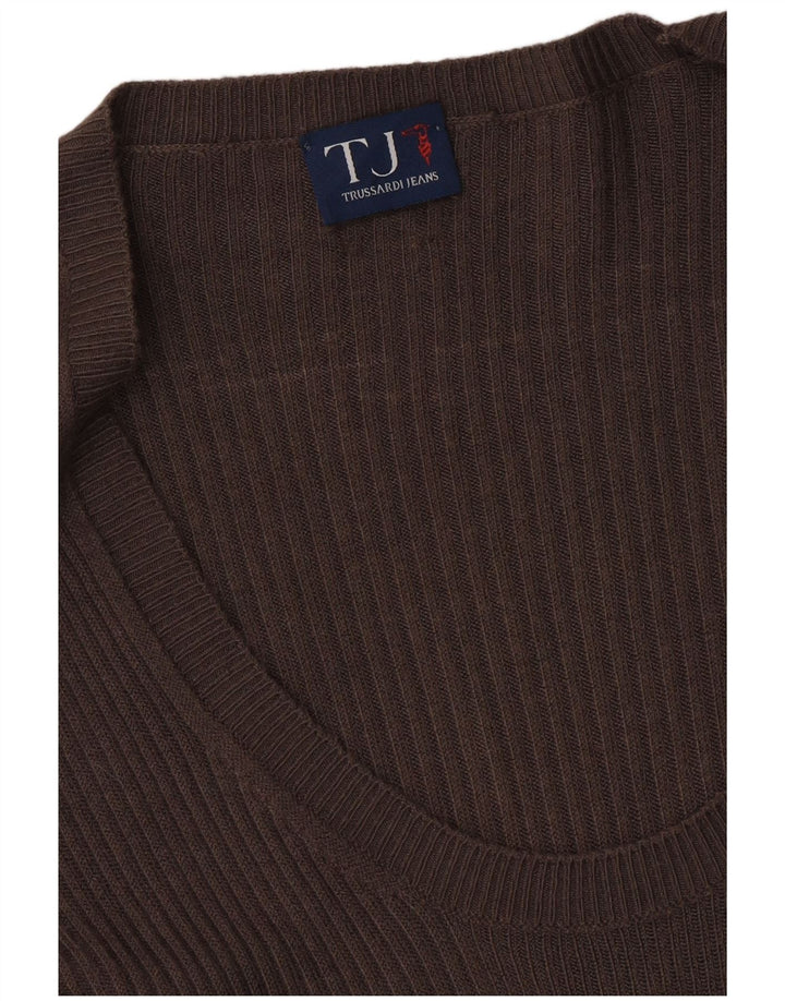 TRUSSARDI JEANS Womens Jumper Dress UK 8 Small Grey Vintage Trussardi Jeans and Second-Hand Trussardi Jeans from Messina Hembry 