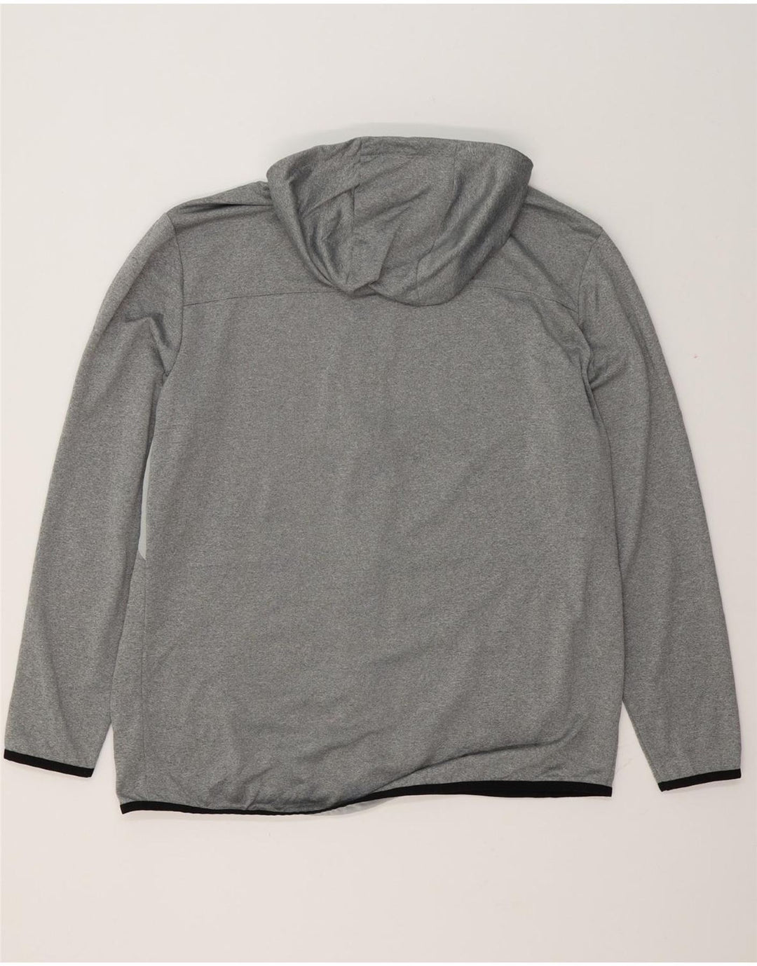 Russell Athletic Mens Dri-Power Zip Hoodie Sweater Large Grey Polyester