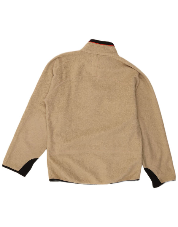 Fila Mens Fleece Jacket UK 36 Small Beige Colourblock Polyester