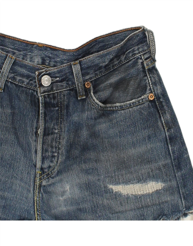 LEVI'S Womens Denim Shorts W30 Medium Blue | Vintage Levi's | Thrift | Second-Hand Levi's | Used Clothing | Messina Hembry 
