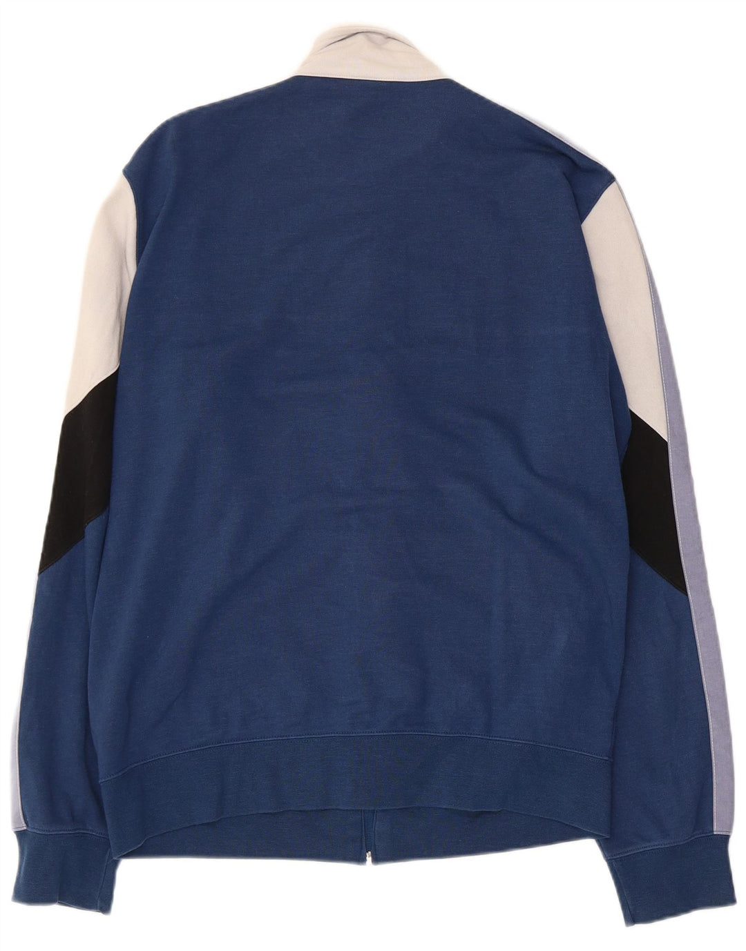CHAMPION Mens Tracksuit Top Jacket Large Navy Blue Colourblock Cotton