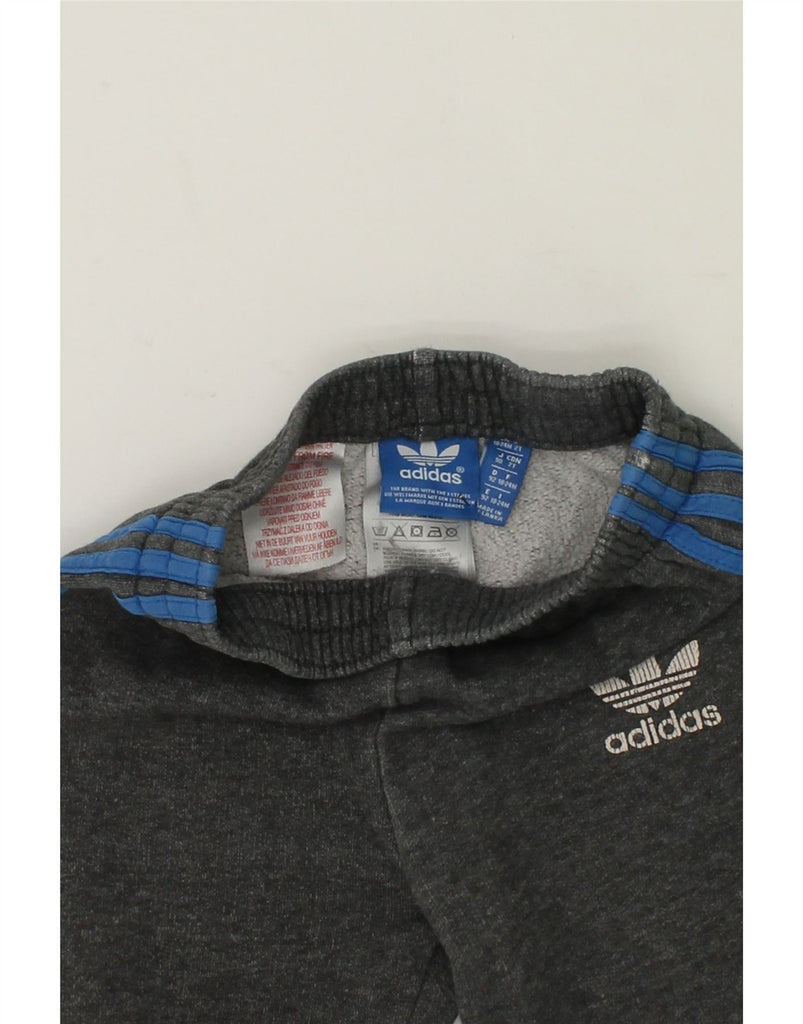 ADIDAS Baby Boys Tracksuit Trousers 18-24 Months Grey Cotton | Vintage Adidas | Thrift | Second-Hand Adidas | Used Clothing | Messina Hembry 