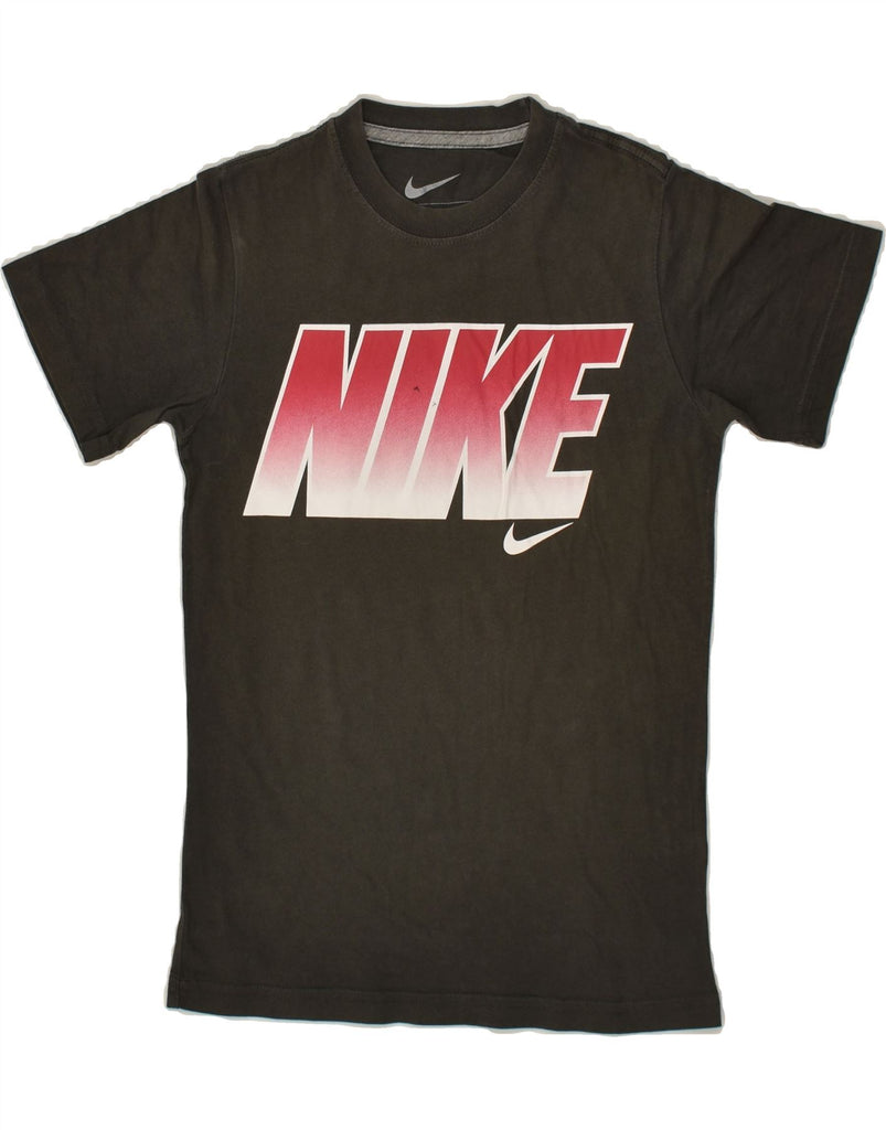 NIKE Boys Graphic T-Shirt Top 8-9 Years Small Grey | Vintage Nike | Thrift | Second-Hand Nike | Used Clothing | Messina Hembry 