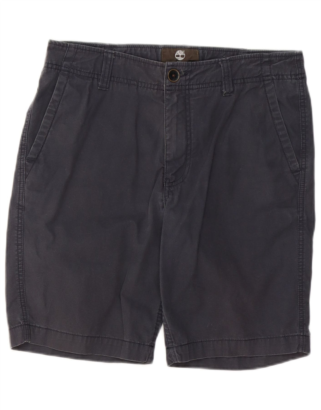 TIMBERLAND Mens Earthkeepers Chino Shorts W30 Medium Navy Blue Cotton