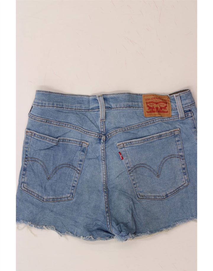 LEVI'S Womens High Waist Denim Shorts W31 Medium Blue Cotton Vintage Levi's and Second-Hand Levi's from Messina Hembry 