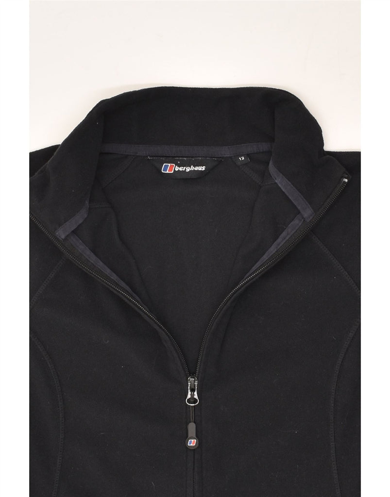 BERGHAUS Womens Fleece Jacket UK 12 Medium  Black Polyester | Vintage Berghaus | Thrift | Second-Hand Berghaus | Used Clothing | Messina Hembry 