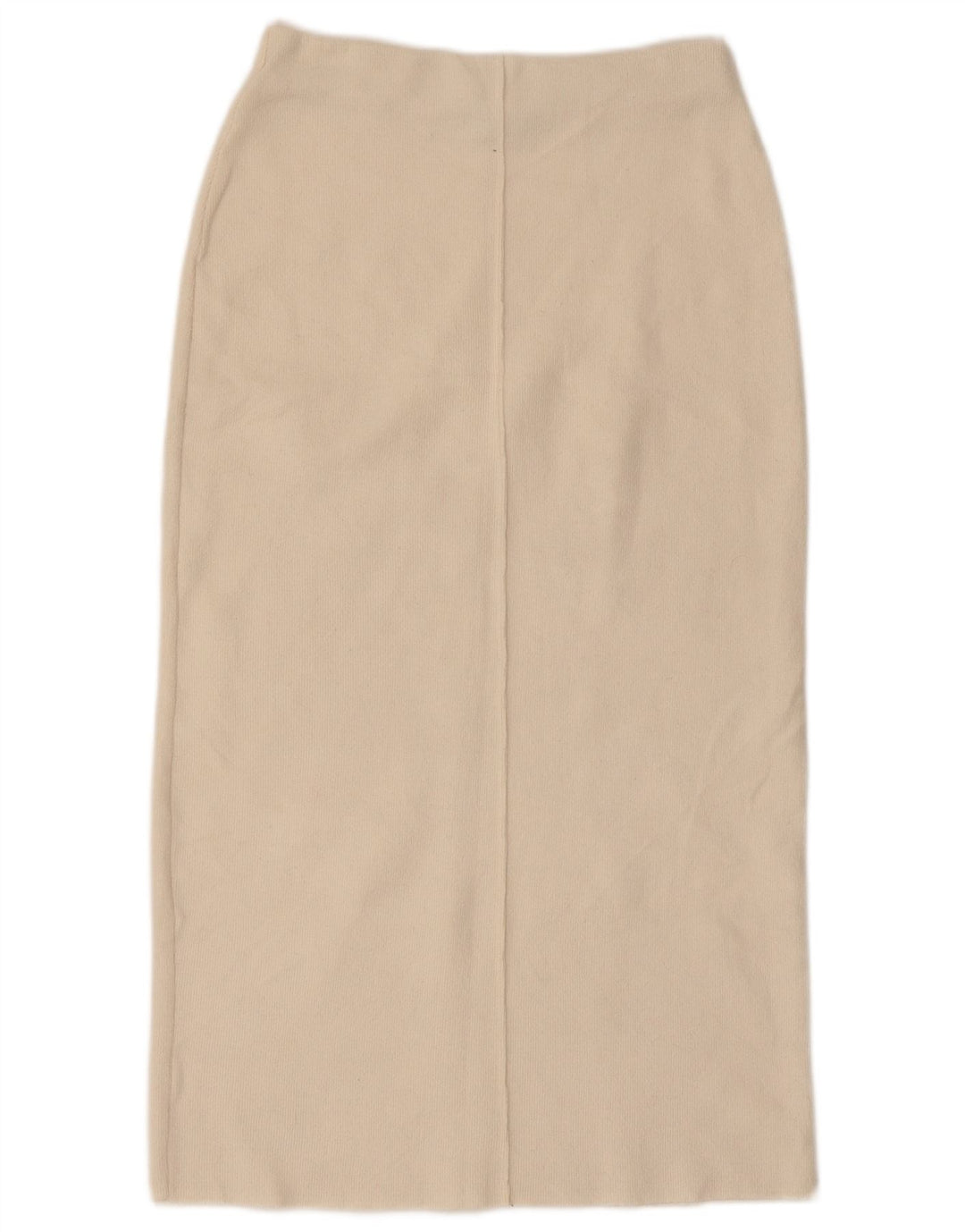 Zara Womens Knit Midi Skirt Small W26  Off White