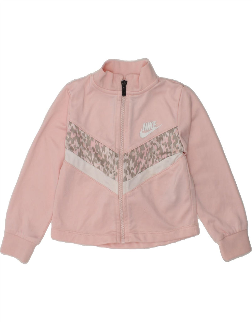 NIKE Baby Girls Tracksuit Top Jacket 18-24 Months Pink Animal Print | Vintage Nike | Thrift | Second-Hand Nike | Used Clothing | Messina Hembry 