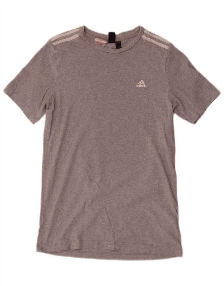 Adidas Mens T-Shirt Top XS Grey Cotton