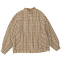 Wohrl Womens Bomber Jacket UK 16 Large Beige Check Cotton