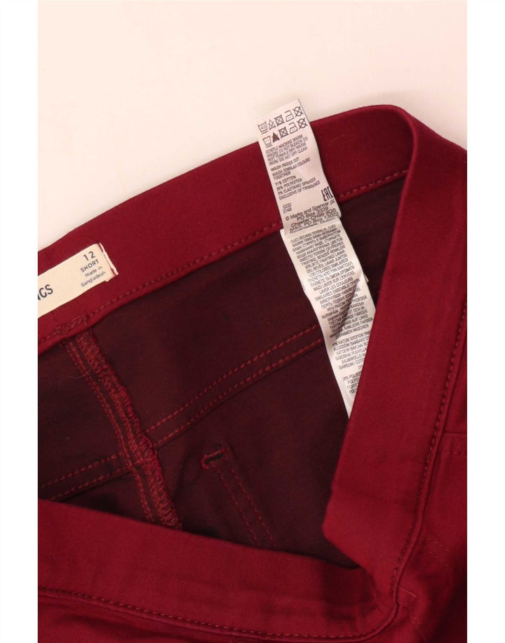 Marks & Spencer Womens Jegging Jeans UK 12 Medium W30 L26 Red Cotton
