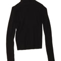 Zara Womens Roll Neck Jumper Sweater UK 10 Small Black Viscose