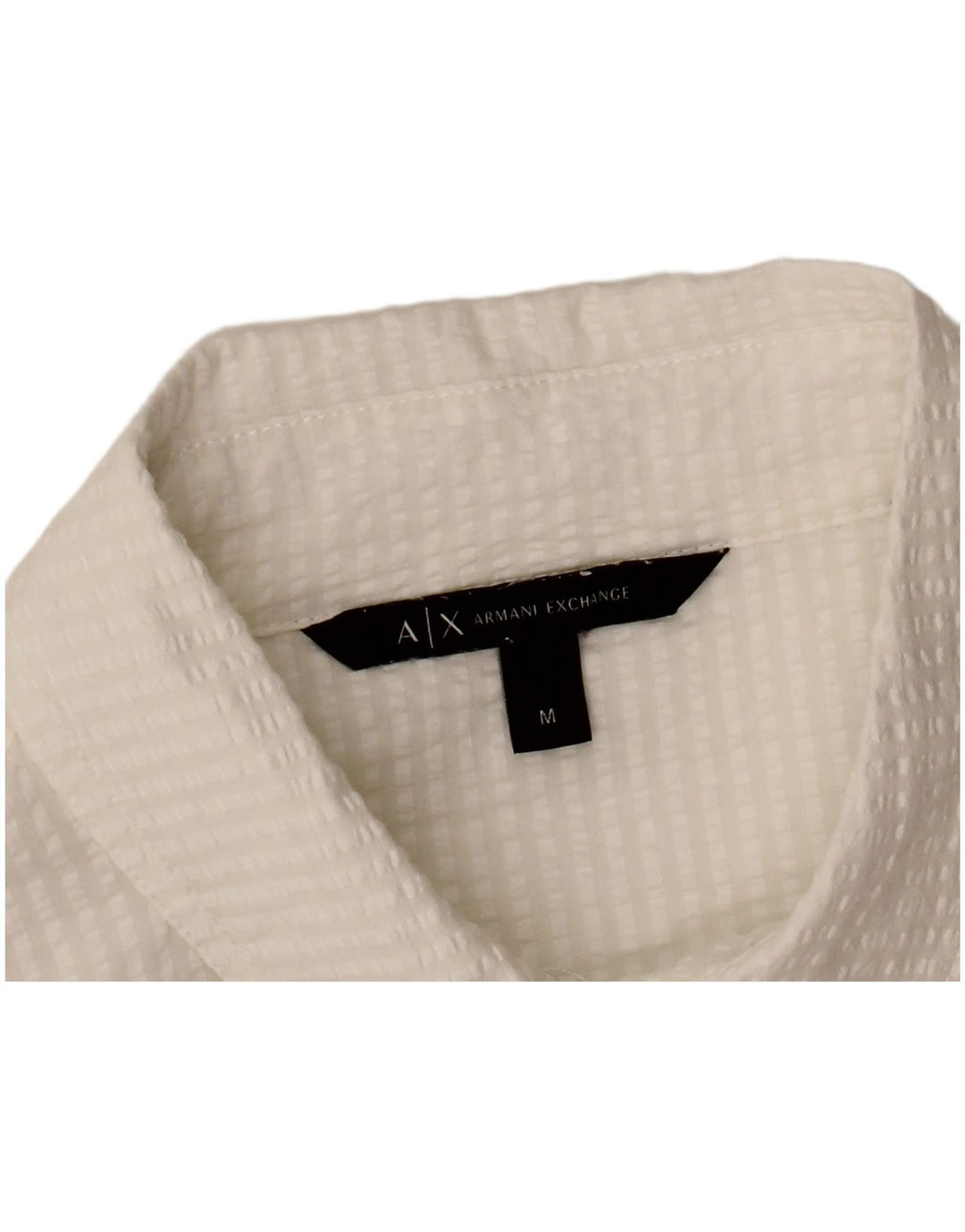 ARMANI EXCHANGE Womens Shirt Dress UK 14 Medium White Pinstripe