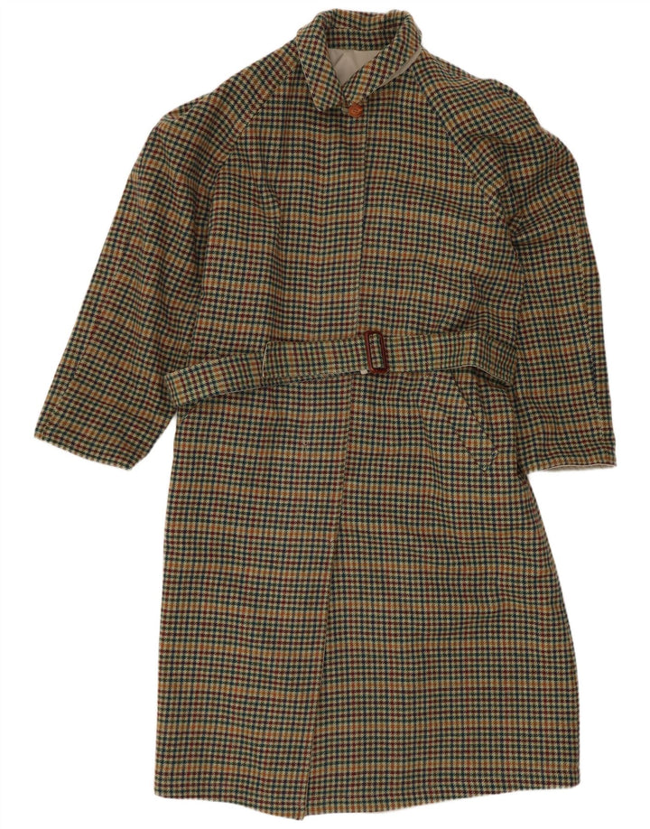 Vintage Womens Reversible Overcoat EU 46 XL Beige Wool